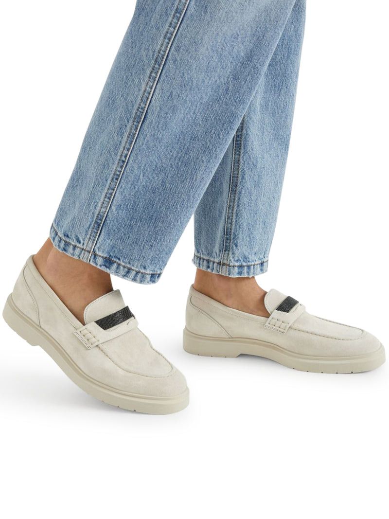 Brunello Cucinelli SUEDE LOAFERS Size US 8.5 / IT 38.5 - 4 Thumbnail