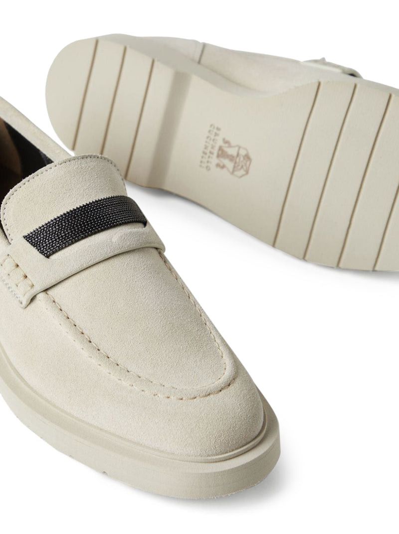 Brunello Cucinelli SUEDE LOAFERS Size US 8.5 / IT 38.5 - 5 Thumbnail