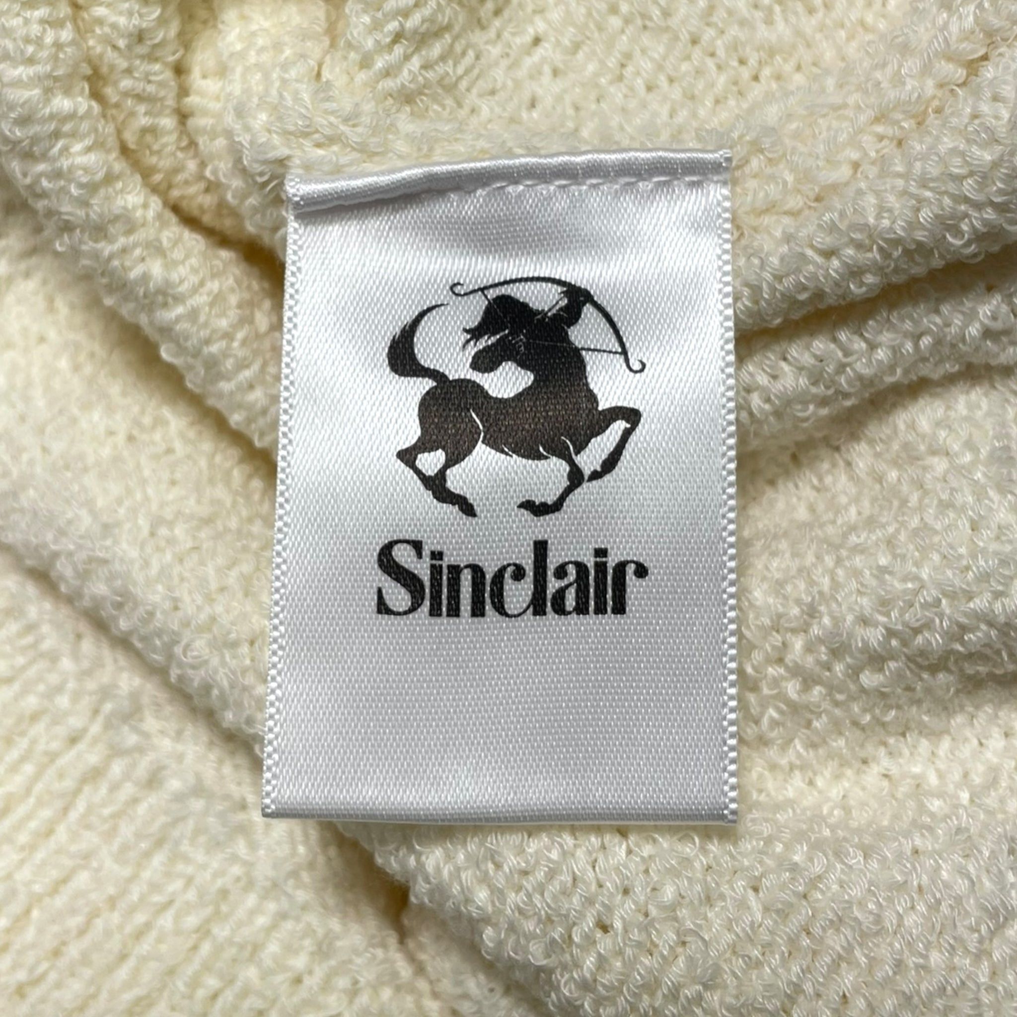 Sinclair Global Sinclair Boucle Polo Short Sleeve Tee Shirt Natural ...