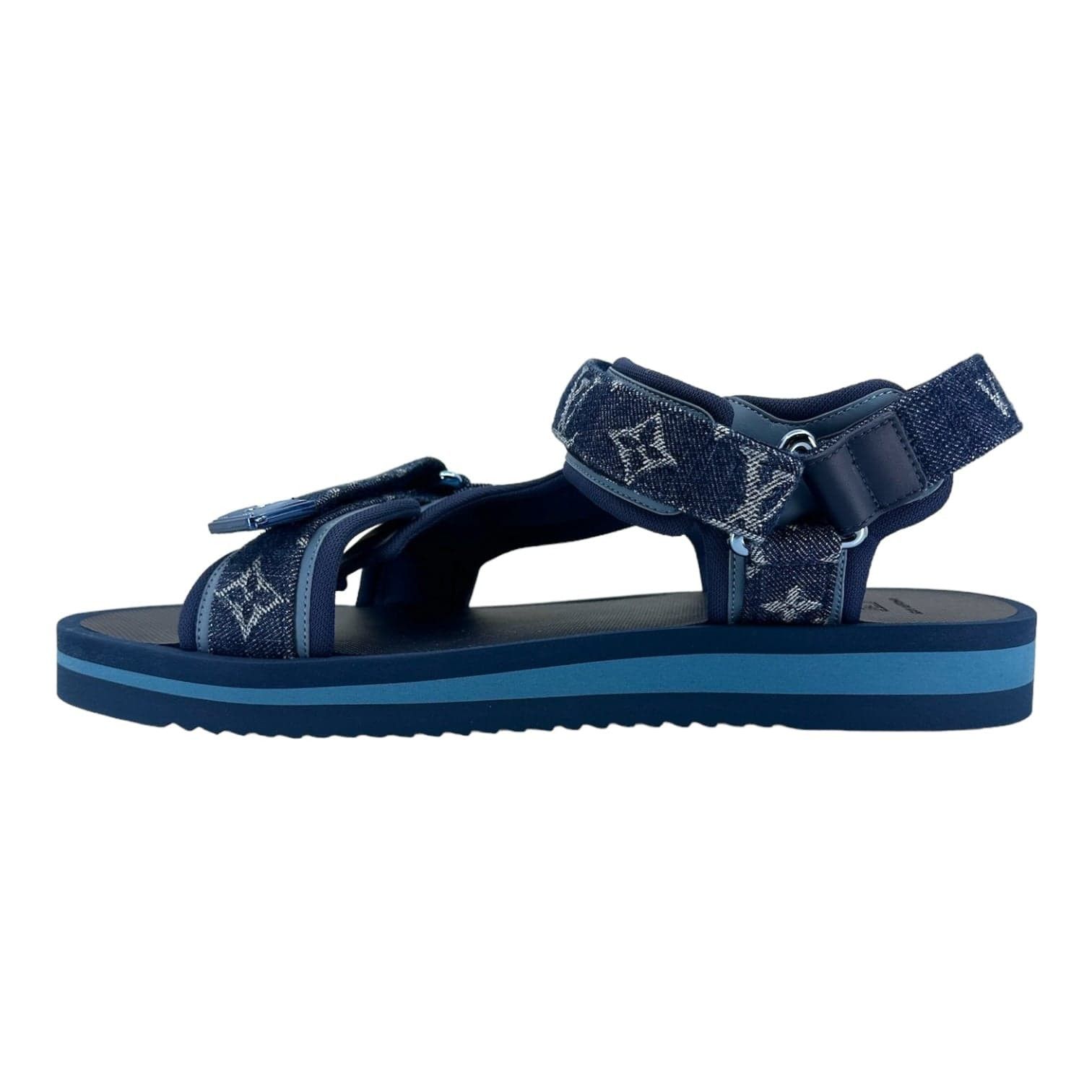 Louis Vuitton Panama Sandal Denim Blue | Grailed