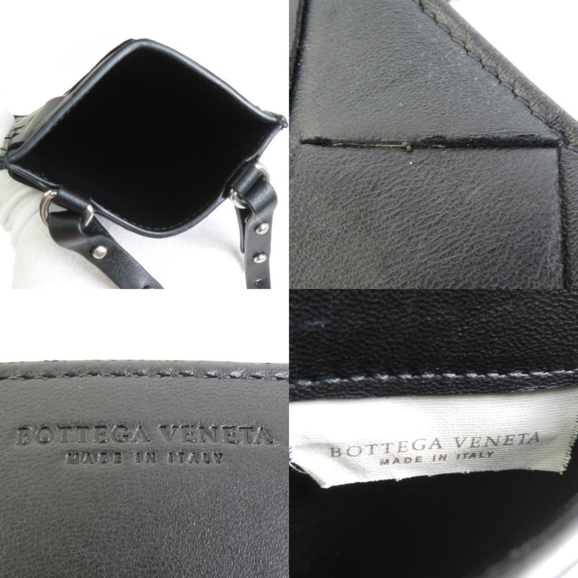 Bottega Veneta BOTTEGA VENETA Neck Strap Phone Pouch Intrecciato Leather Black Men's e59161j Size ONE SIZE - 5 Thumbnail