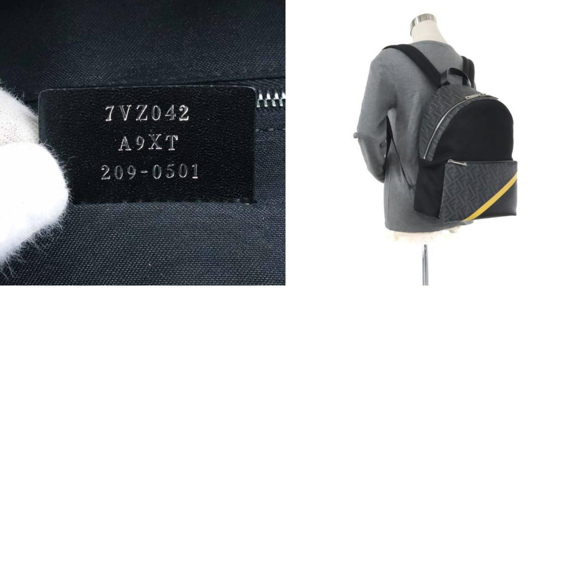 Fendi FENDI Backpack Zucca Nylon Leather Black Men's 7VZ042 A9XT 99970g Size ONE SIZE - 5 Thumbnail
