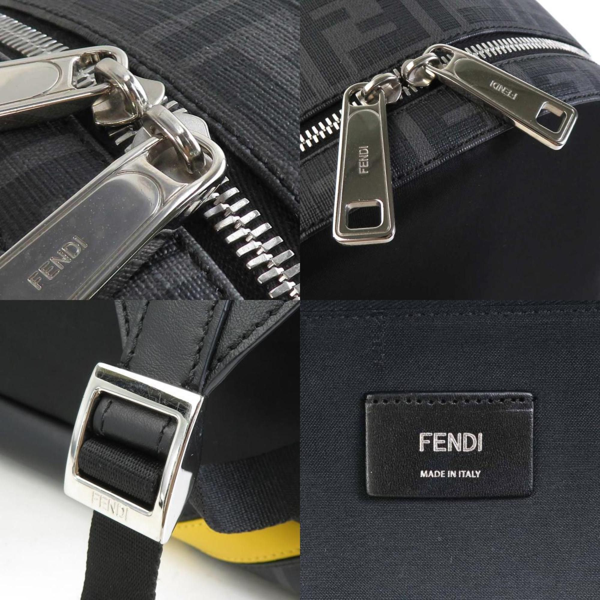 Fendi FENDI Backpack Zucca Nylon Leather Black Men's 7VZ042 A9XT 99970g Size ONE SIZE - 4 Thumbnail