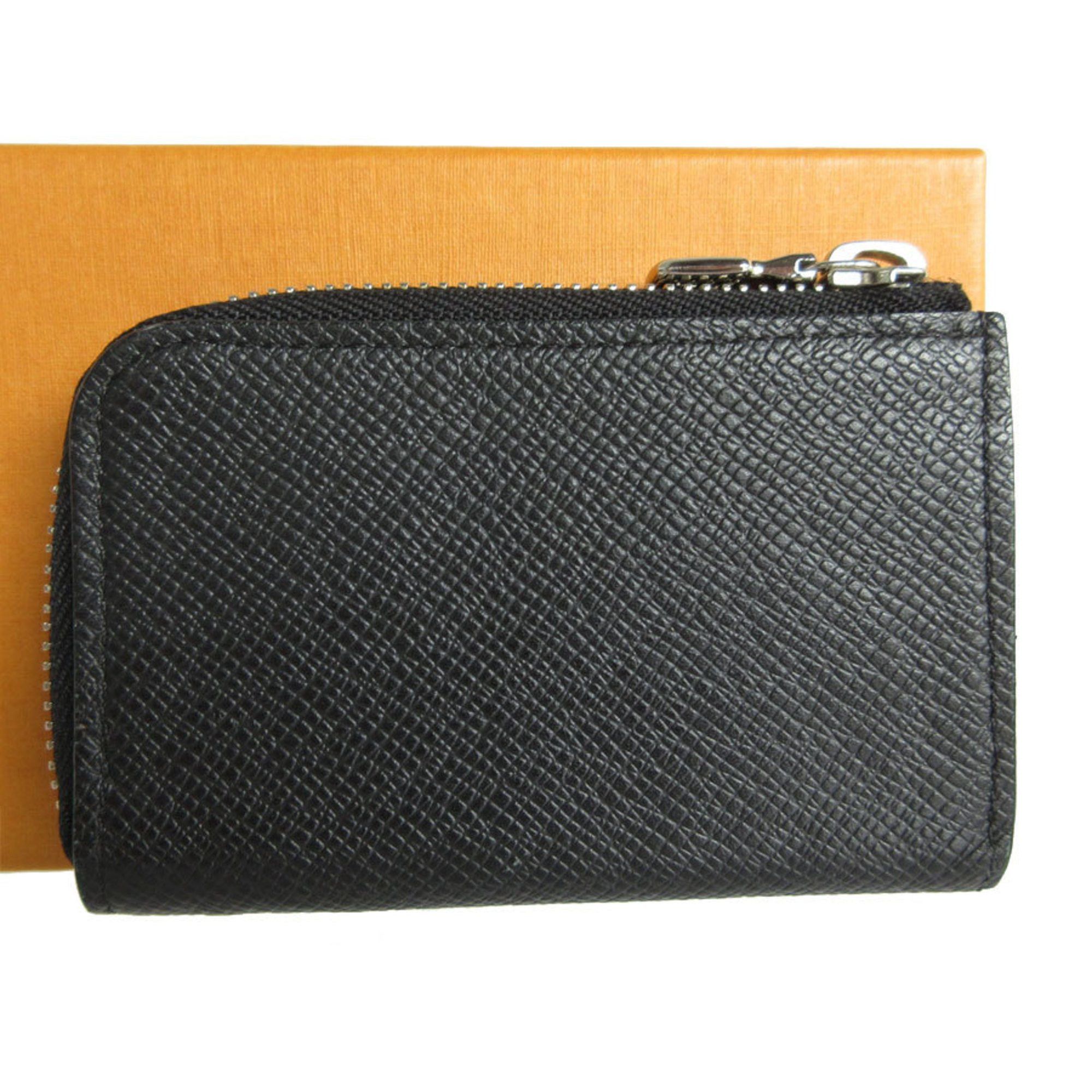 Louis Vuitton Louis Vuitton Wallet/Coin Case Taiga Portemonnay Jour Black Silver Men's M63375 s0100a Size ONE SIZE - 2 Thumbnail