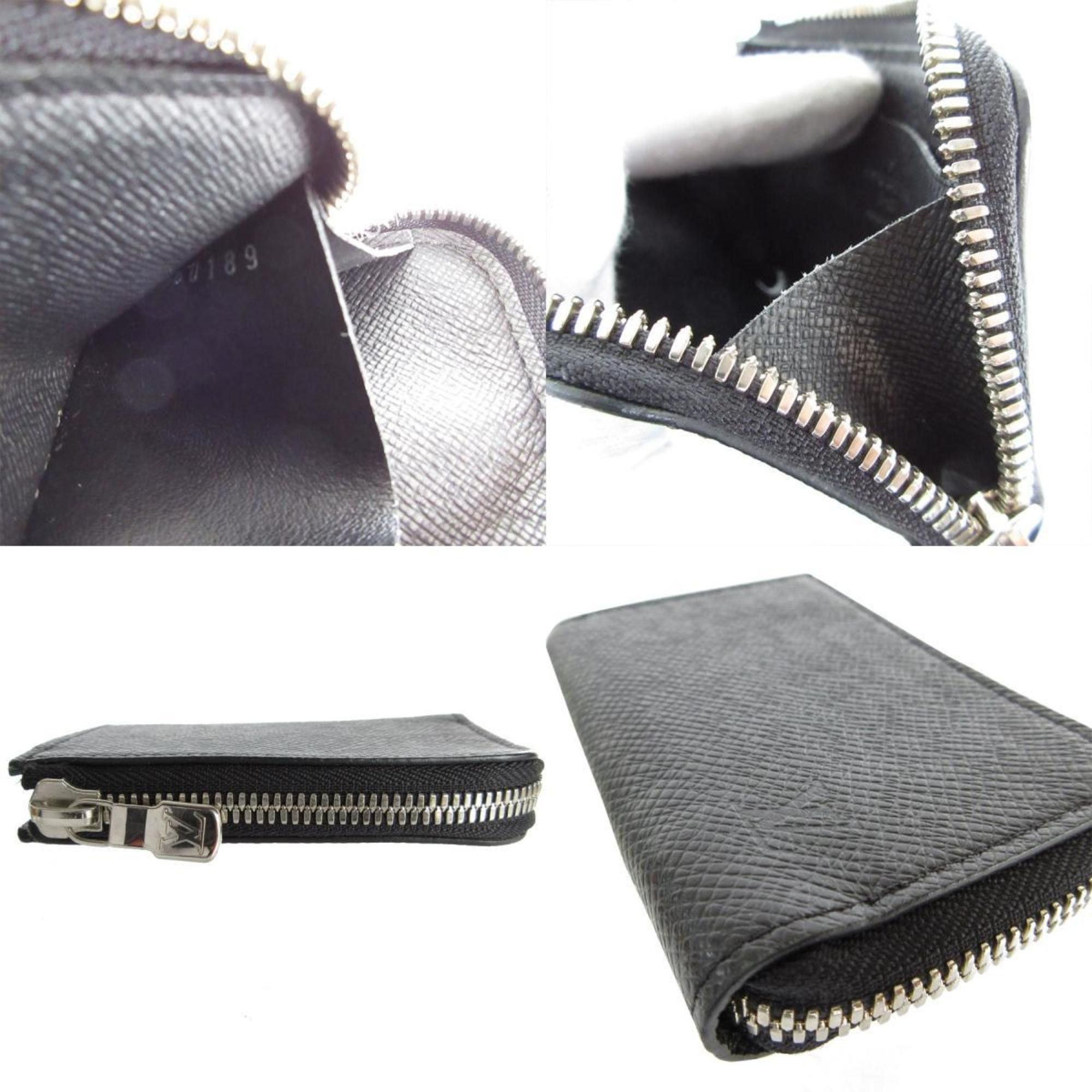 Louis Vuitton Louis Vuitton Wallet/Coin Case Taiga Portemonnay Jour Black Silver Men's M63375 s0100a Size ONE SIZE - 4 Thumbnail
