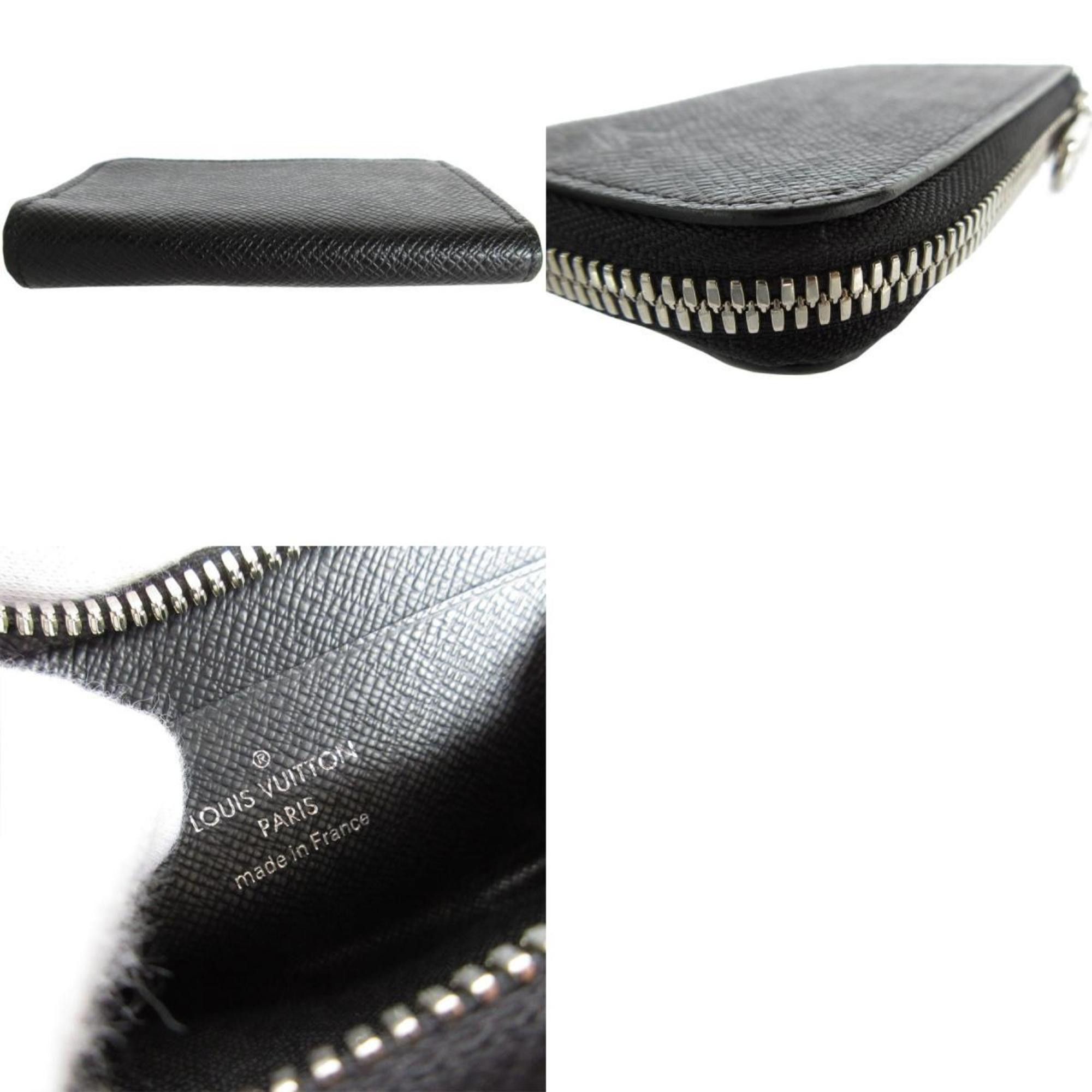 Louis Vuitton Louis Vuitton Wallet/Coin Case Taiga Portemonnay Jour Black Silver Men's M63375 s0100a Size ONE SIZE - 5 Thumbnail