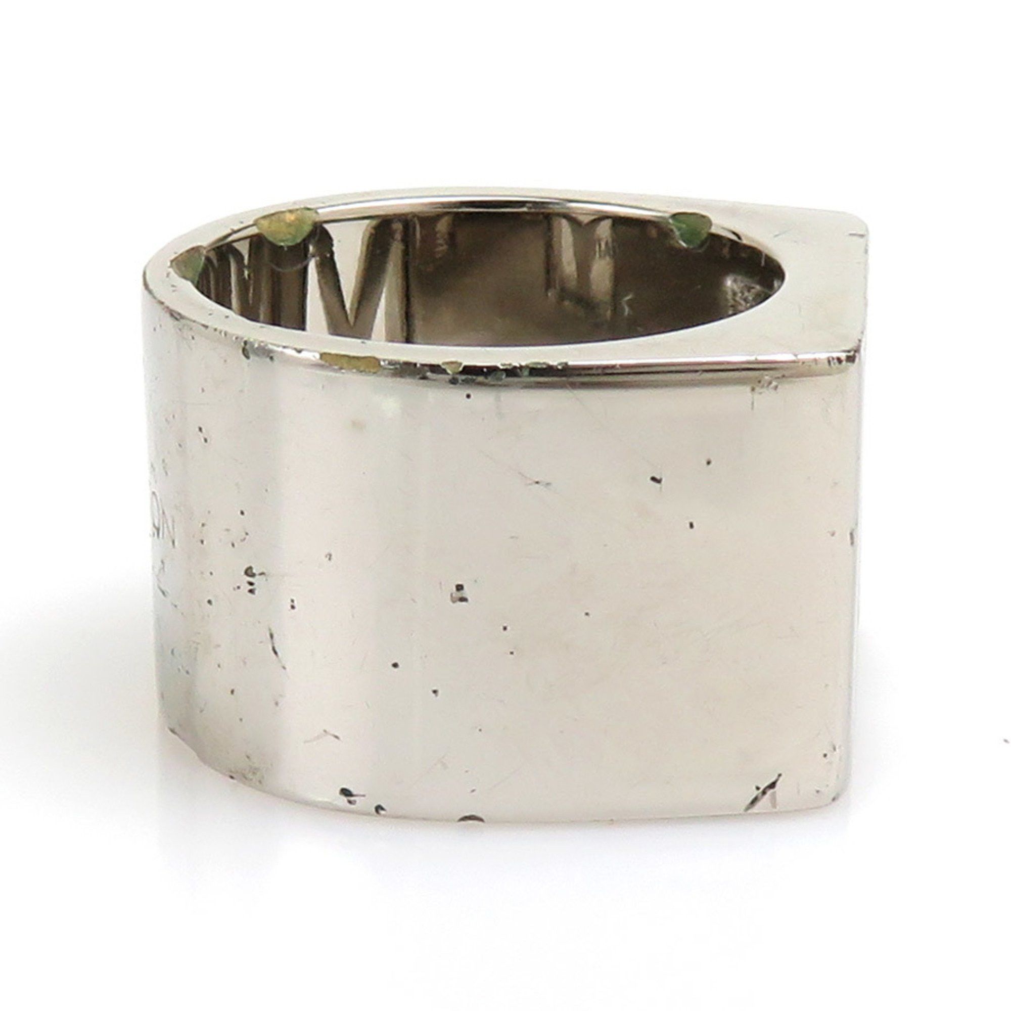 Louis Vuitton Louis Vuitton Ring Chivalier V Square Metal Silver Men's M61992 h30522a Size ONE SIZE - 3 Thumbnail
