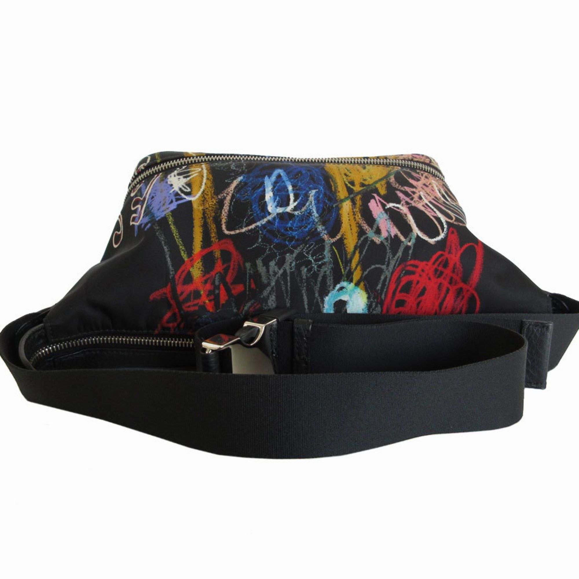 Fendi FENDI Body bag Shoulder Nylon Leather Black Multicolor Silver Men's s0240i Size ONE SIZE - 2 Thumbnail