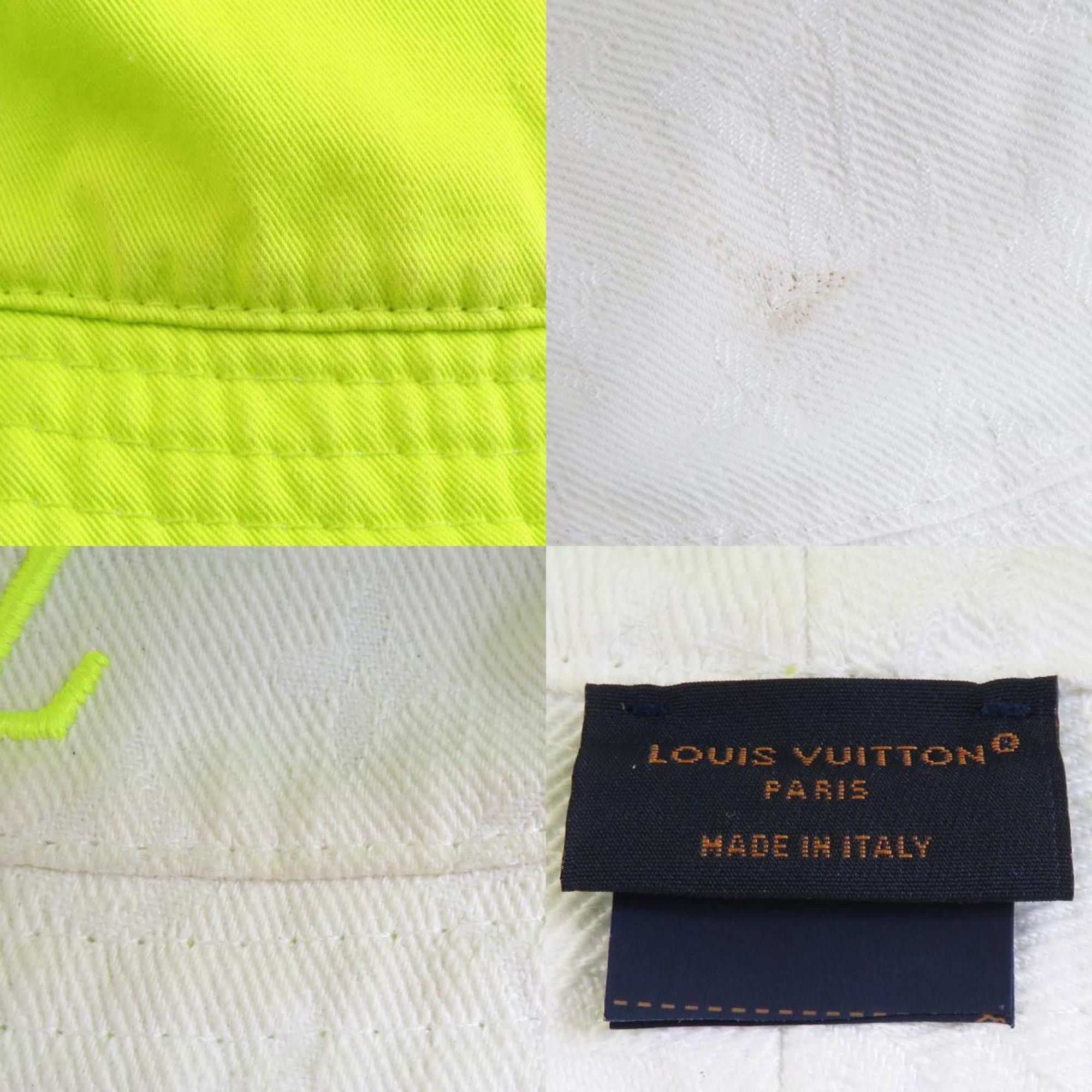 Louis Vuitton LOUIS VUITTON Hat Bucket Reversible Cotton Polyester Yellow White Men's M7064L e59182i Size ONE SIZE - 5 Thumbnail