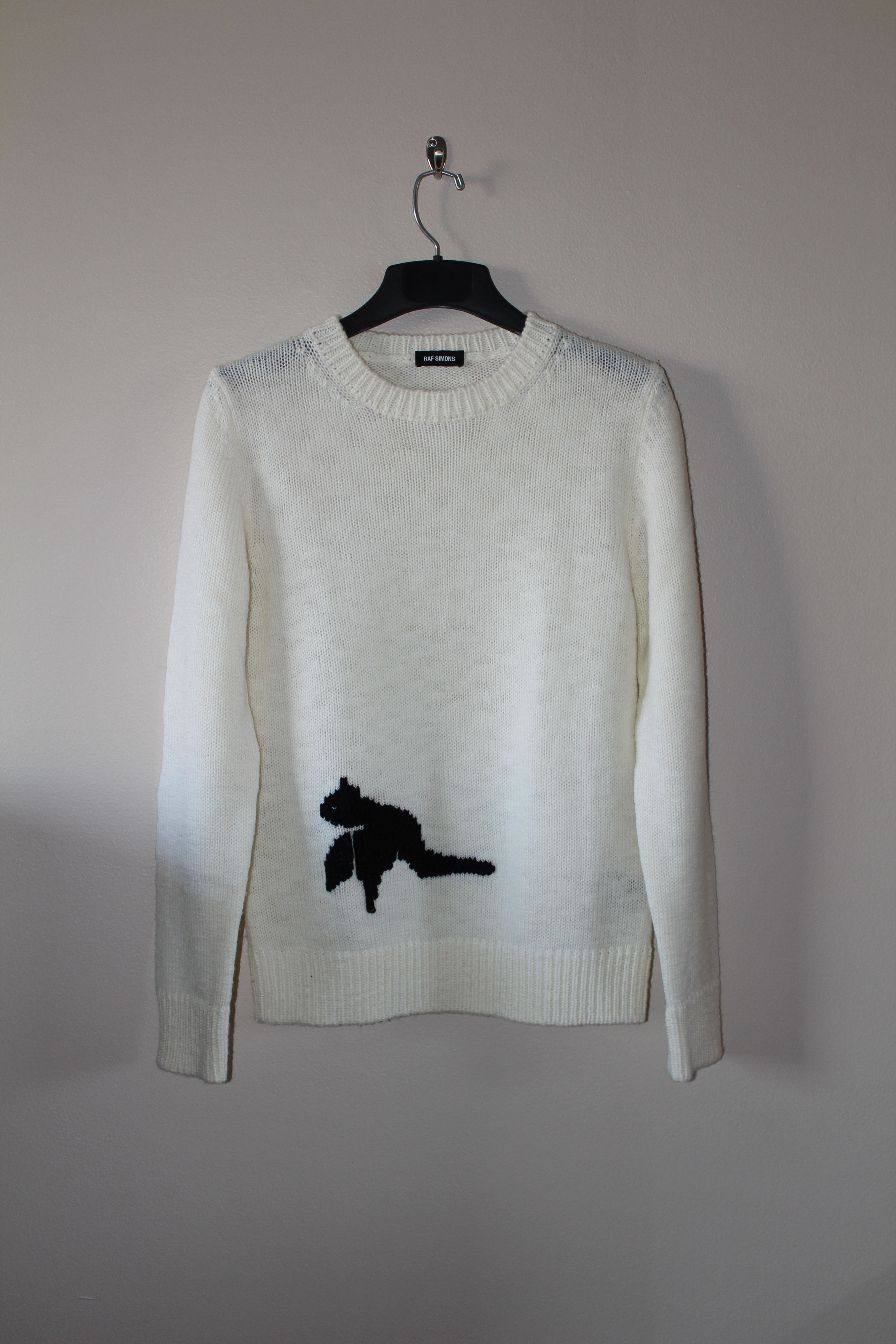 Raf Simons Intarsia Birds Sweater | Grailed