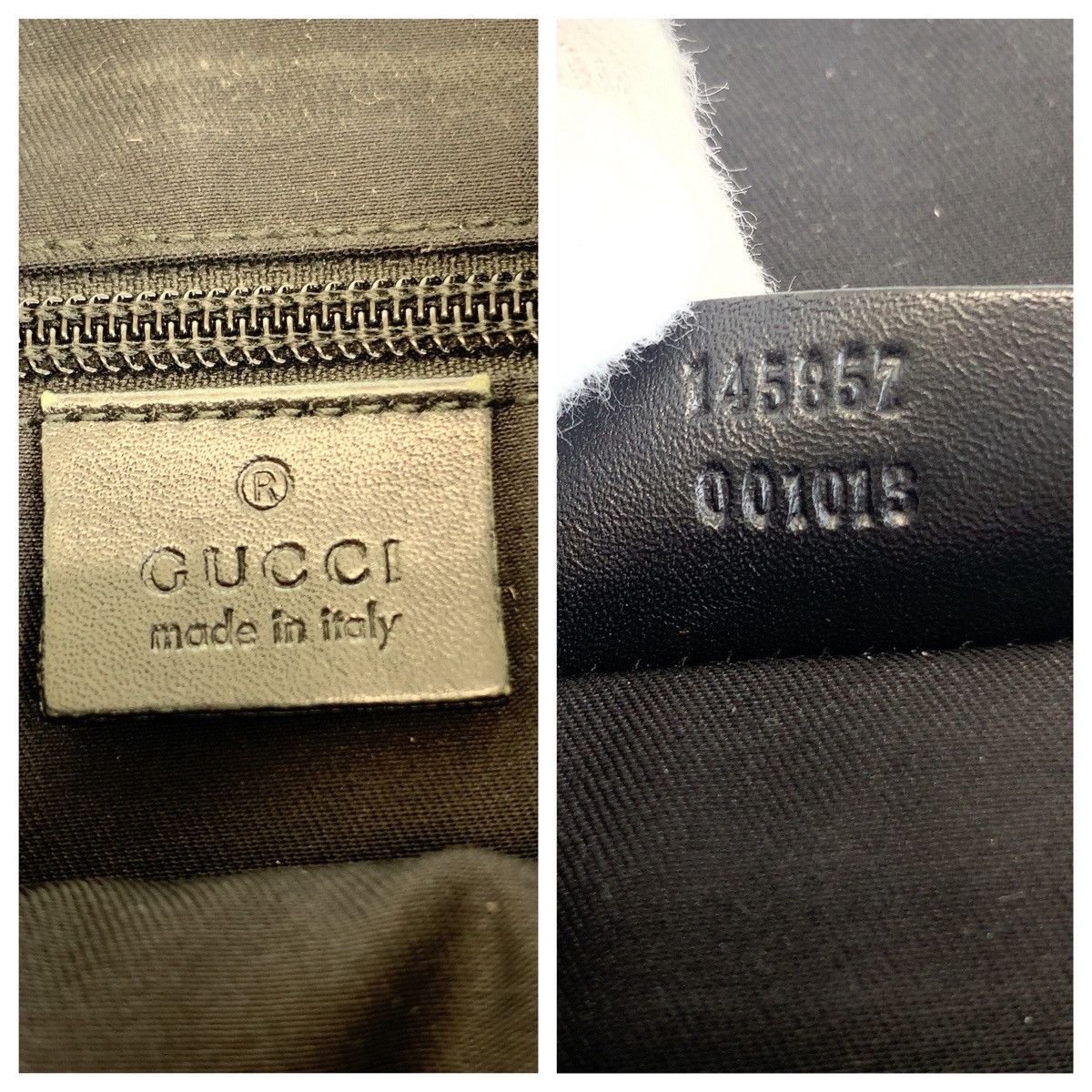 Gucci Gucci Gucci GG Canvas/Leather Shoulder Bag Pochette 145857 Canvas Crossbody Bag 145857 in Very Good Condition Size ONE SIZE - 4 Thumbnail