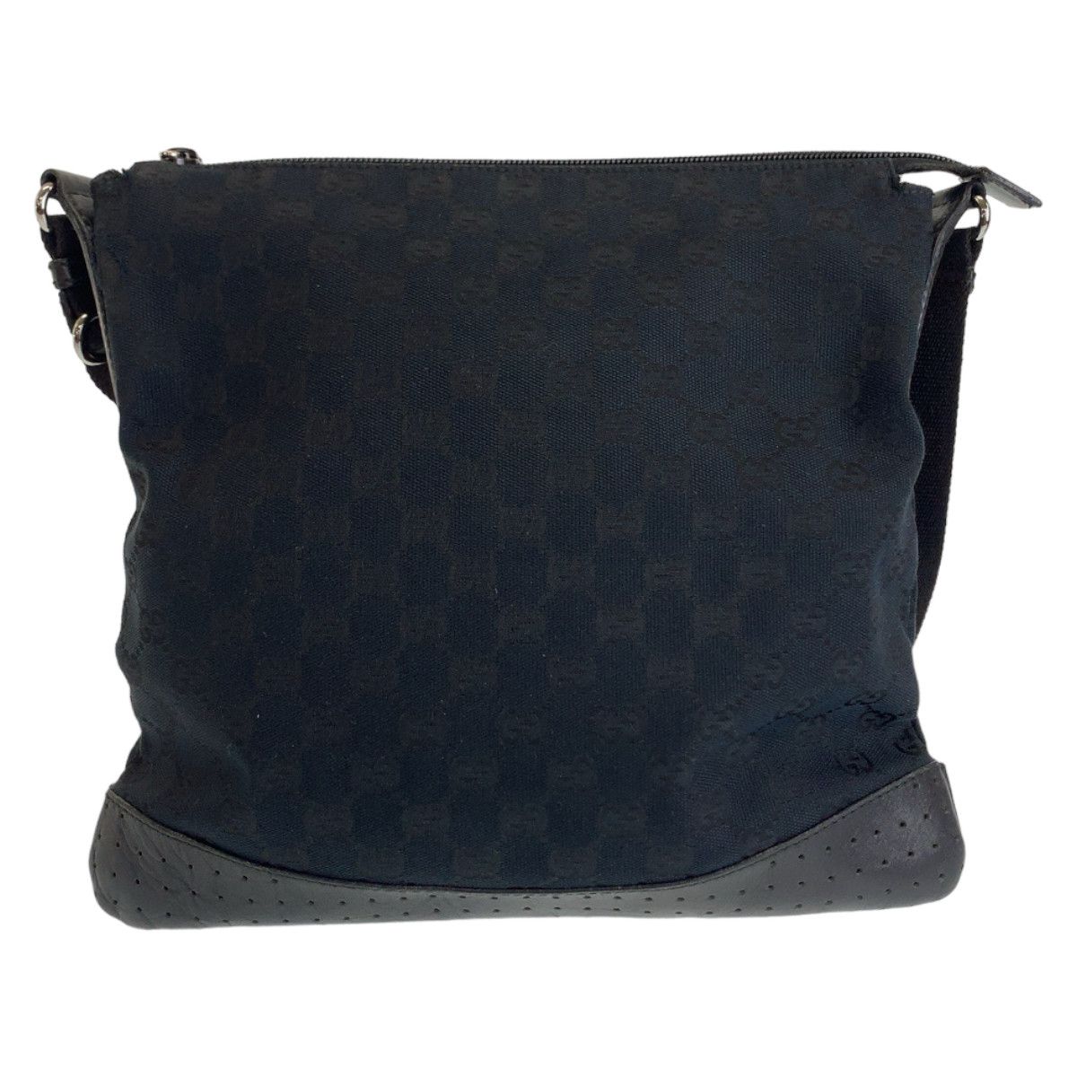 Gucci Gucci Gucci GG Canvas/Leather Shoulder Bag Pochette 145857 Canvas Crossbody Bag 145857 in Very Good Condition Size ONE SIZE - 2 Thumbnail