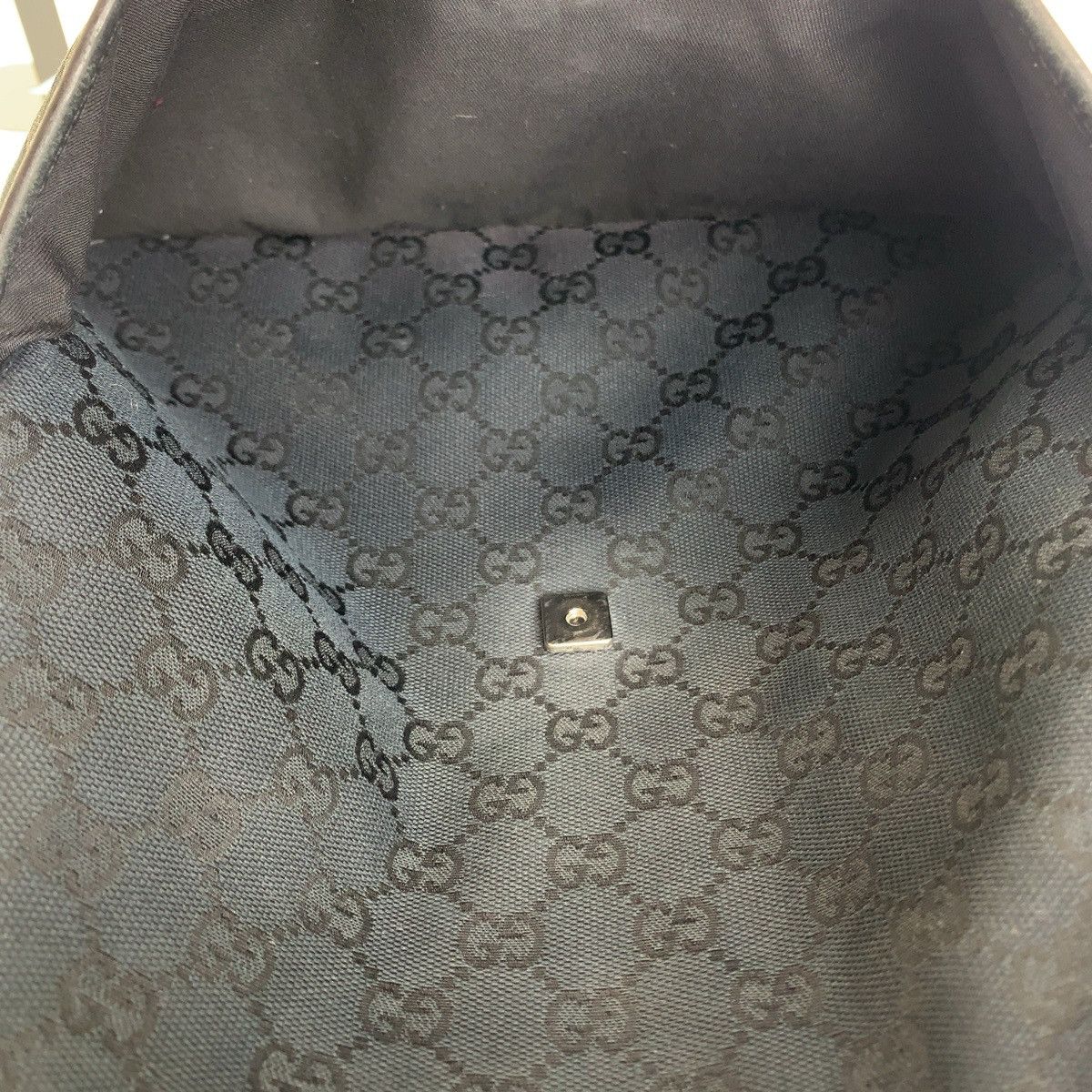 Gucci Gucci Gucci GG Canvas/Leather Shoulder Bag Pochette 145857 Canvas Crossbody Bag 145857 in Very Good Condition Size ONE SIZE - 7 Thumbnail