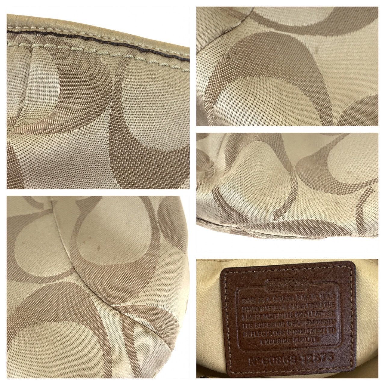 Coach Coach Coach Signature Canvas/Leather Shoulder Bag 12675 Canvas Crossbody Bag 12675 in Good Condition Size ONE SIZE - 9 Thumbnail