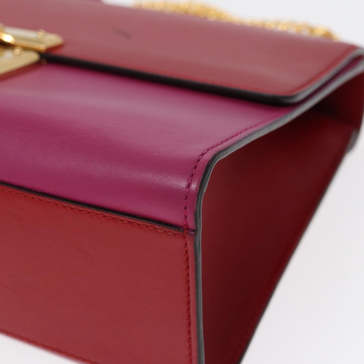 Gucci Padlock Red Leather Shoulder Bag (Pre-Owned) Size ONE SIZE - 13 Thumbnail