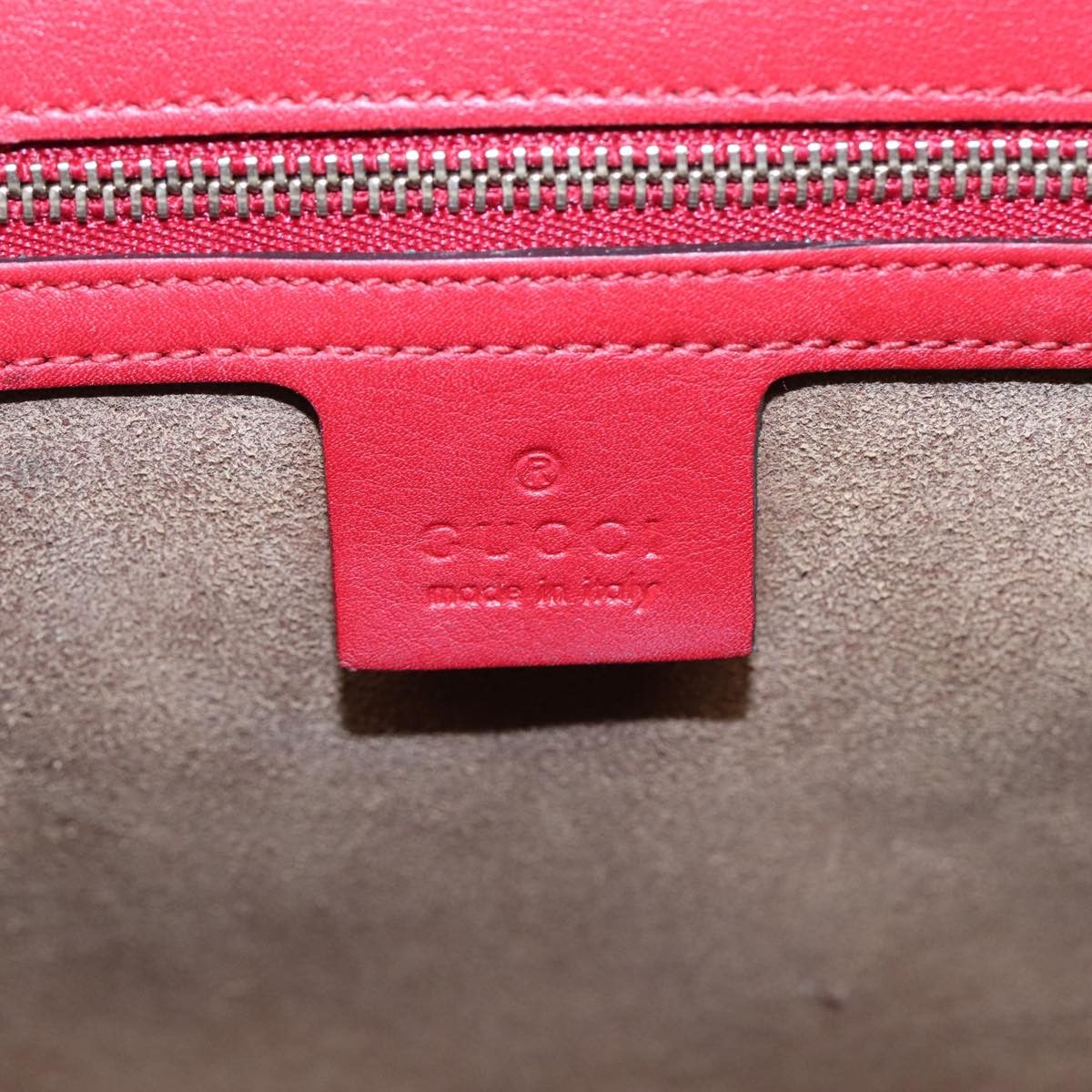 Gucci Padlock Red Leather Shoulder Bag (Pre-Owned) Size ONE SIZE - 7 Thumbnail