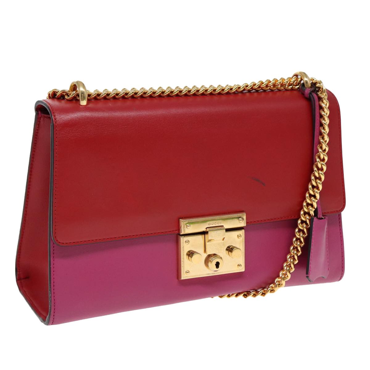 Gucci Padlock Red Leather Shoulder Bag (Pre-Owned) Size ONE SIZE - 11 Thumbnail
