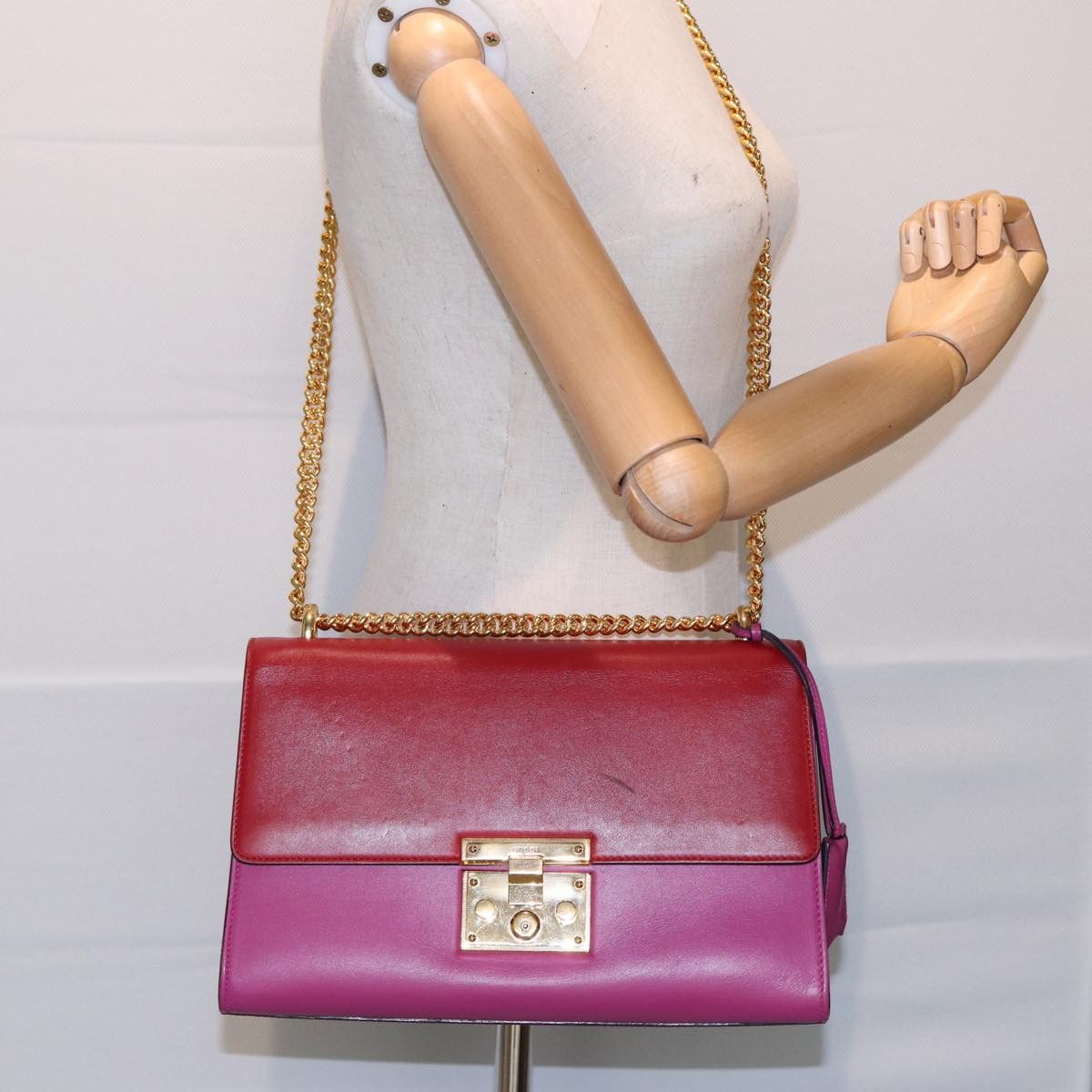 Gucci Padlock Red Leather Shoulder Bag (Pre-Owned) Size ONE SIZE - 6 Thumbnail