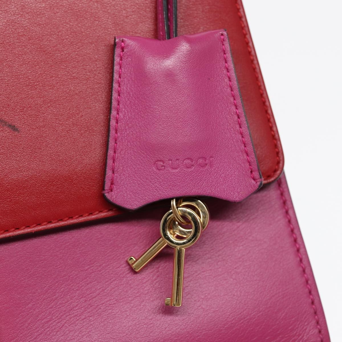 Gucci Padlock Red Leather Shoulder Bag (Pre-Owned) Size ONE SIZE - 18 Thumbnail