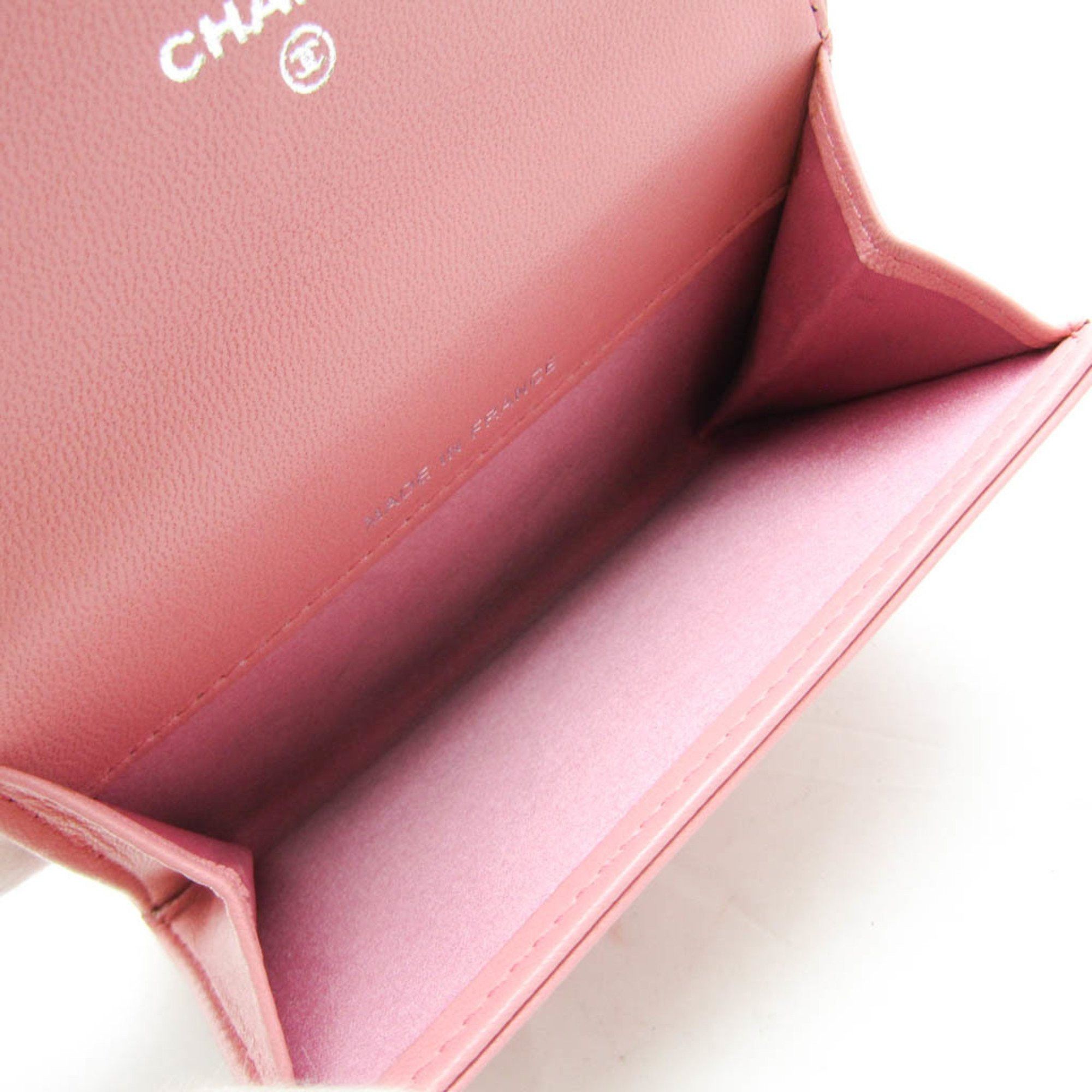 Chanel Camellia Pink Leather Wallet (Pre-Owned) Size ONE SIZE - 4 Thumbnail