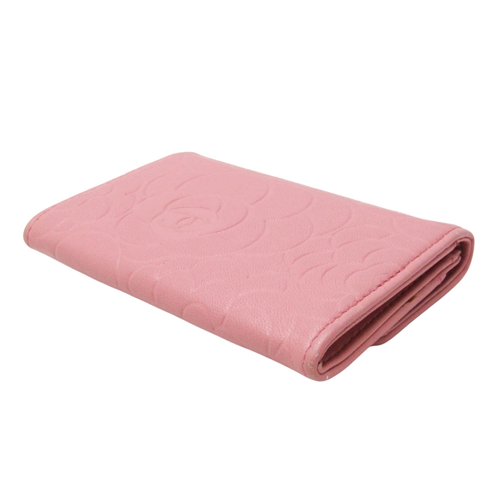 Chanel Camellia Pink Leather Wallet (Pre-Owned) Size ONE SIZE - 2 Thumbnail