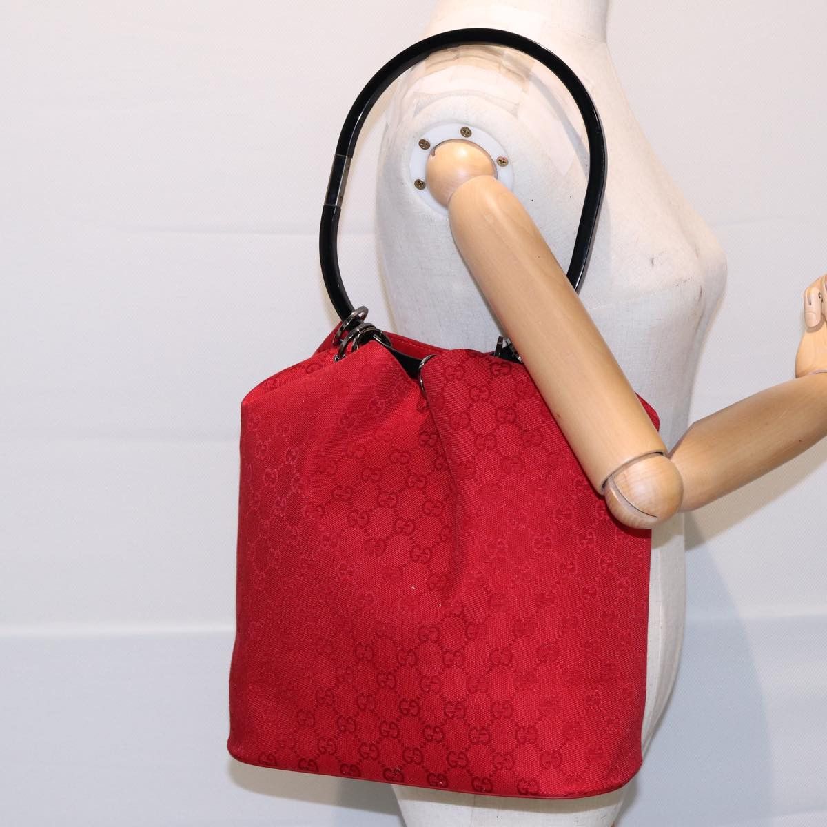 Gucci Gg Canvas Red Canvas Shoulder Bag (Pre-Owned) Size ONE SIZE - 7 Thumbnail
