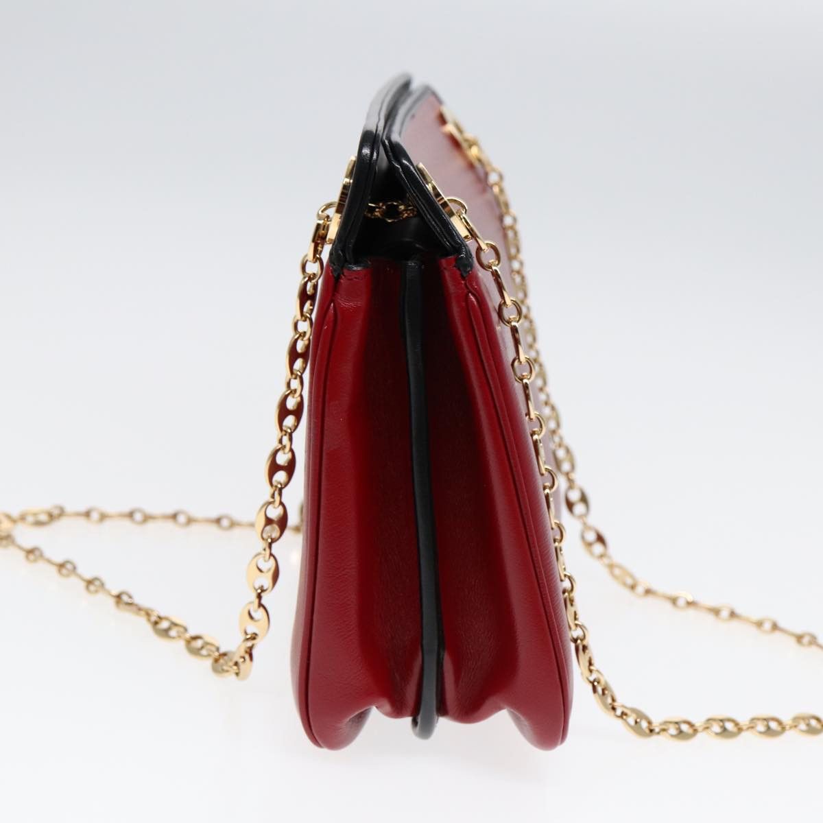 Gucci Marina Red Leather Shoulder Bag (Pre-Owned) Size ONE SIZE - 8 Thumbnail