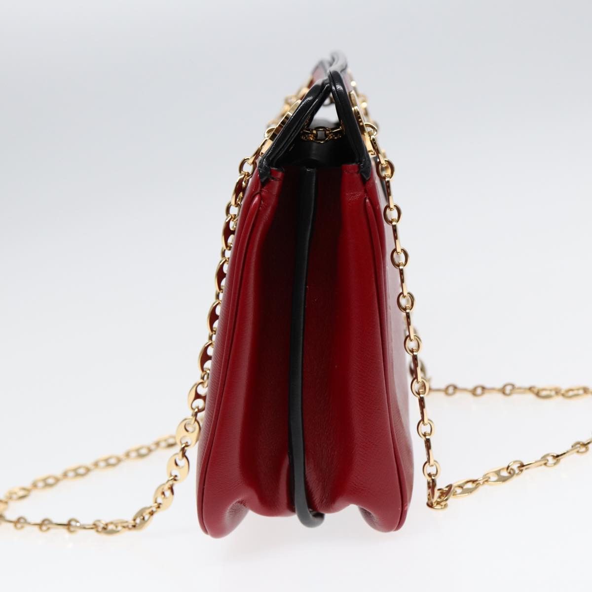 Gucci Marina Red Leather Shoulder Bag (Pre-Owned) Size ONE SIZE - 4 Thumbnail