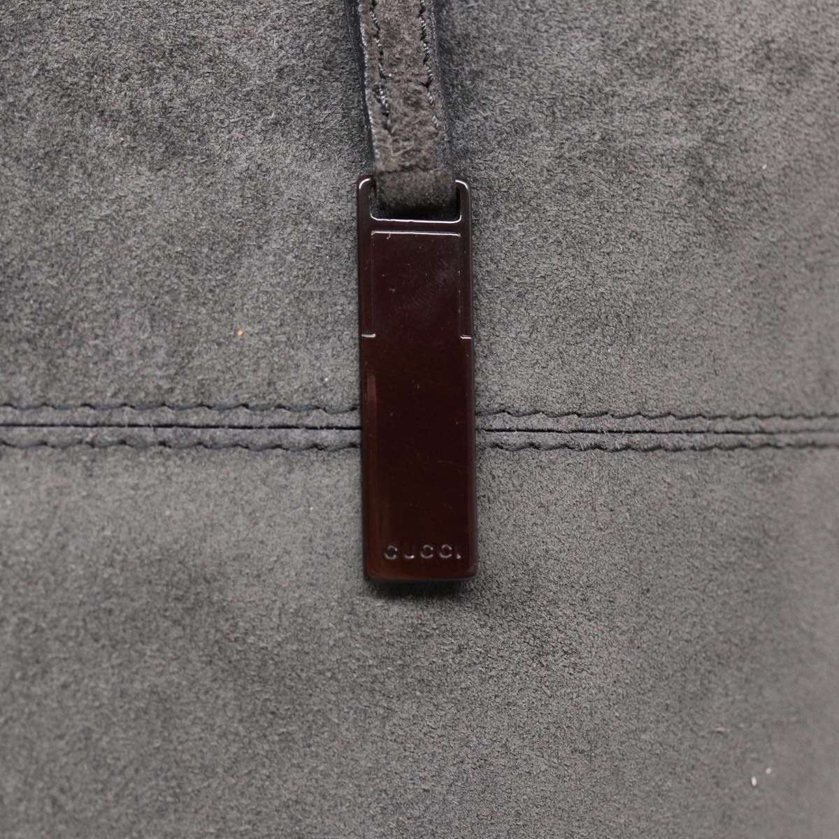 Gucci -- Grey Suede Handbag (Pre-Owned) Size ONE SIZE - 15 Thumbnail