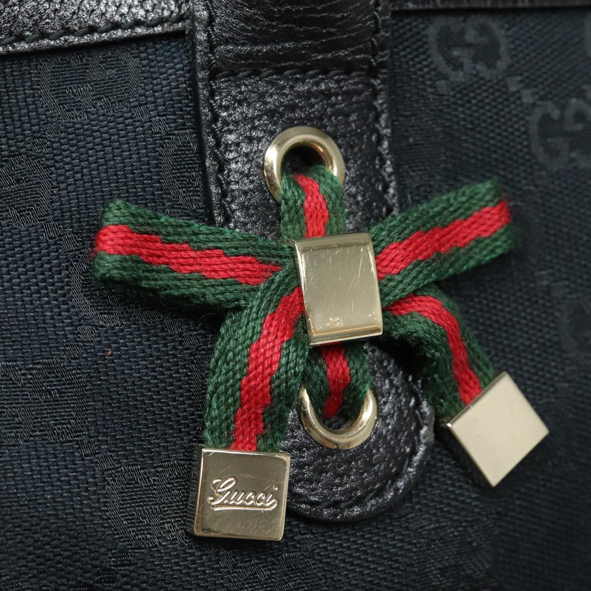 Gucci Ophidia Black Canvas Handbag (Pre-Owned) Size ONE SIZE - 18 Thumbnail