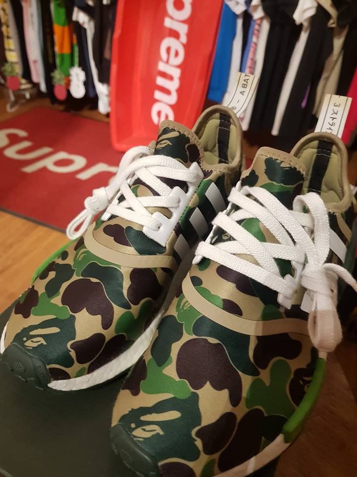 BAPE x ADIDAS NMD OLIVE GREEN