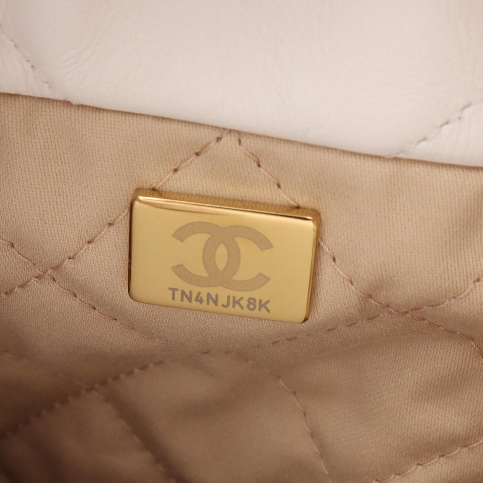 Chanel Chanel Quilted Leather Chanel 22 Bucket Bag Leather Shoulder Bag AS3980 in Great Condition Size ONE SIZE - 5 Thumbnail