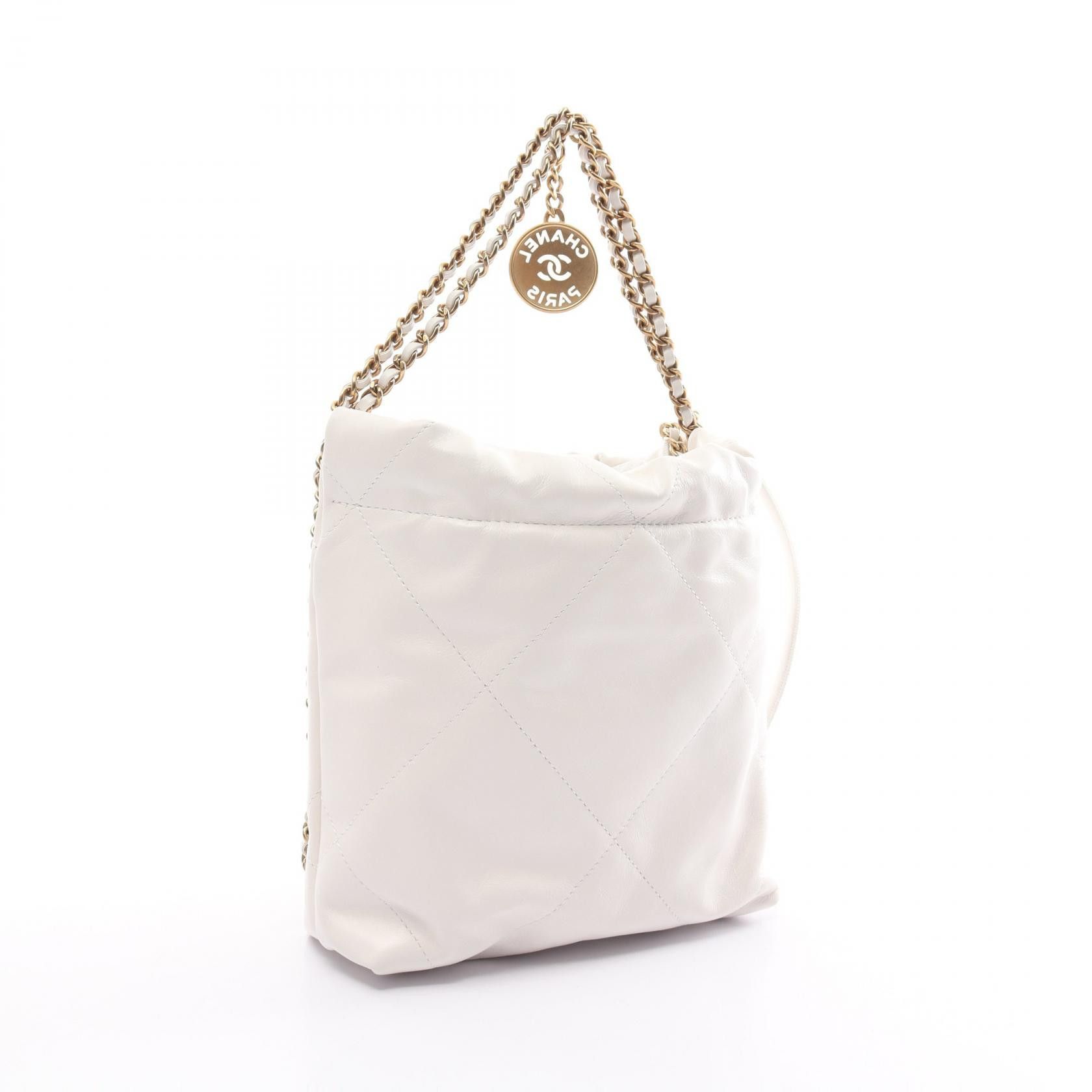 Chanel Chanel Quilted Leather Chanel 22 Bucket Bag Leather Shoulder Bag AS3980 in Great Condition Size ONE SIZE - 2 Thumbnail