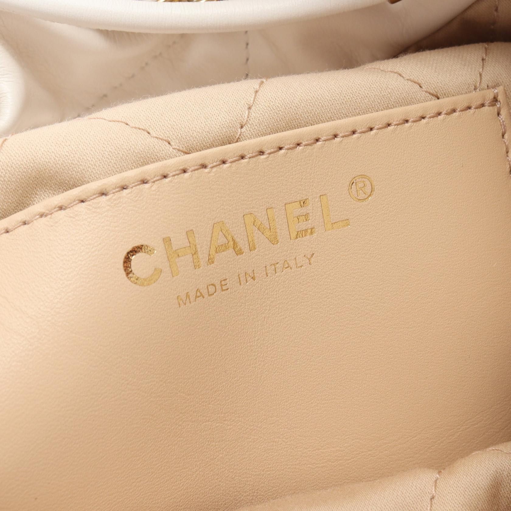 Chanel Chanel Quilted Leather Chanel 22 Bucket Bag Leather Shoulder Bag AS3980 in Great Condition Size ONE SIZE - 4 Thumbnail