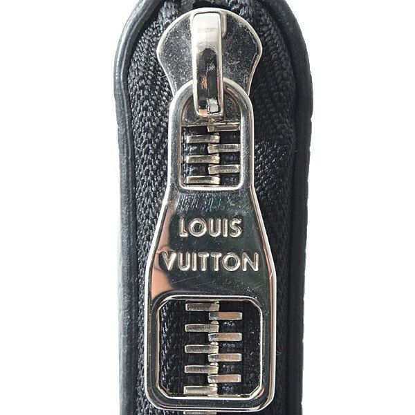 Louis Vuitton Louis Vuitton Louis Vuitton Men's Zippy Wallet Vertical Noir M58412 Leather Long Wallet M58412 in Great Condition Size ONE SIZE - 5 Thumbnail