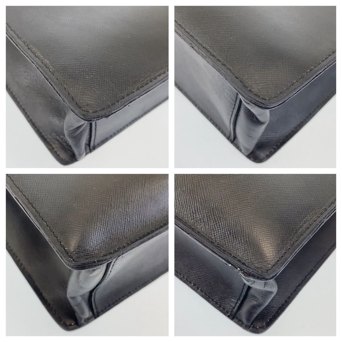 Prada Prada Prada Saffiano Leather Business Bag Briefcase 407235 Leather Business Bag 407235 in Very Good Condition Size ONE SIZE - 3 Thumbnail