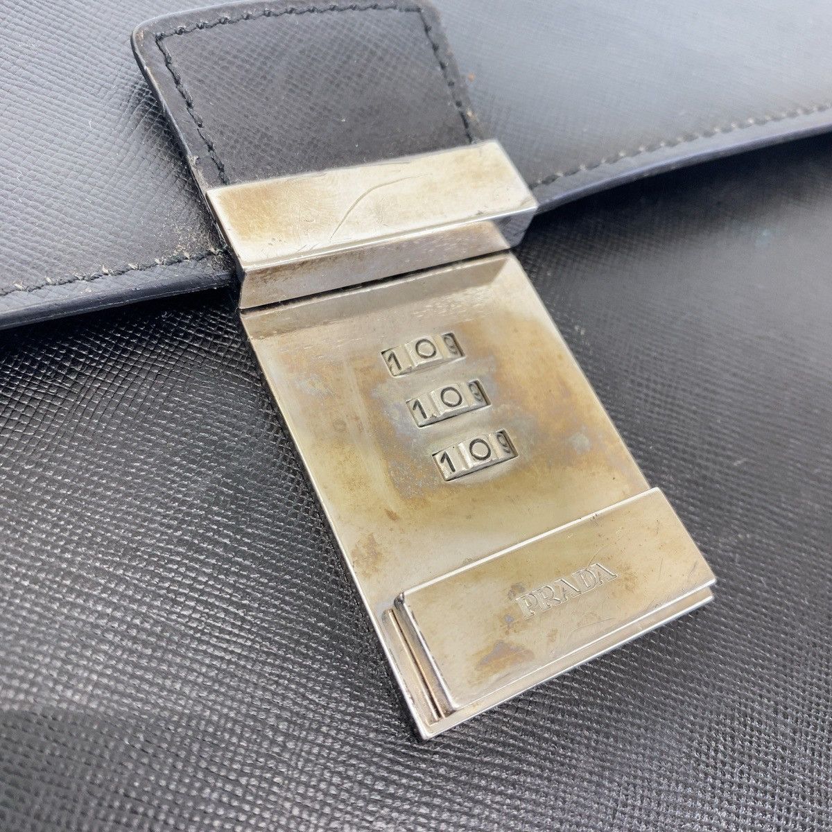Prada Prada Prada Saffiano Leather Business Bag Briefcase 407235 Leather Business Bag 407235 in Very Good Condition Size ONE SIZE - 6 Thumbnail