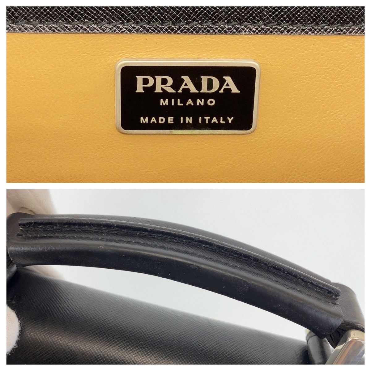 Prada Prada Prada Saffiano Leather Business Bag Briefcase 407235 Leather Business Bag 407235 in Very Good Condition Size ONE SIZE - 5 Thumbnail