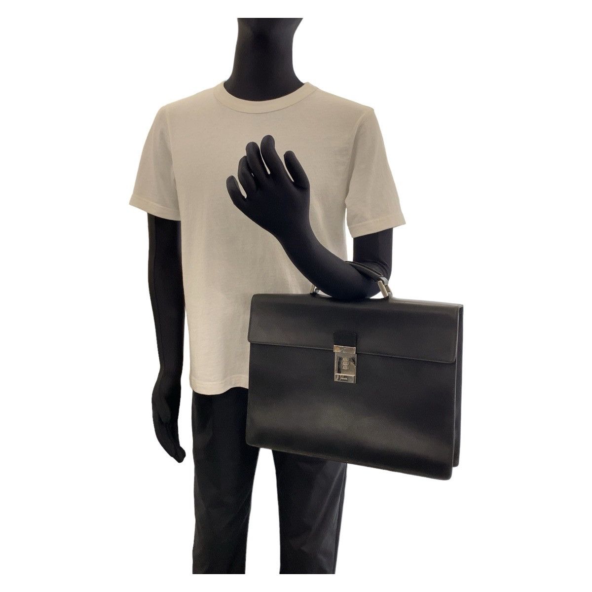 Prada Prada Prada Saffiano Leather Business Bag Briefcase 407235 Leather Business Bag 407235 in Very Good Condition Size ONE SIZE - 7 Thumbnail