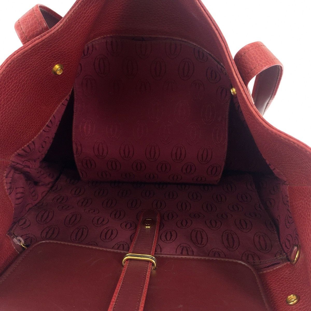 Cartier Cartier Cartier Must Trinity Leather Tote Bag 407527 Leather Tote Bag 407527 in Very Good Condition Size ONE SIZE - 9 Thumbnail