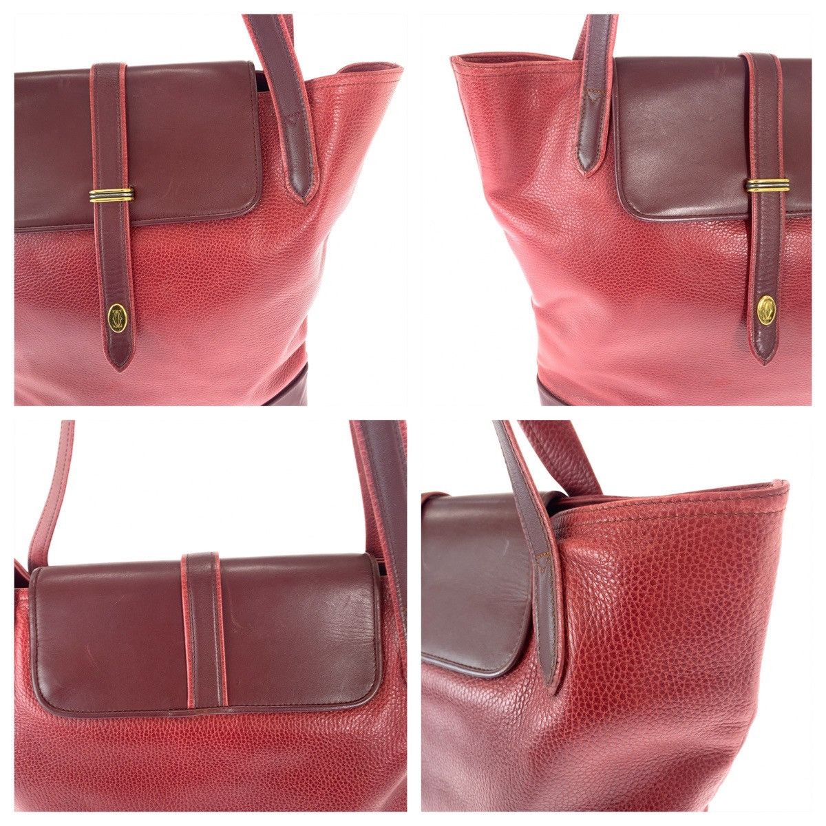 Cartier Cartier Cartier Must Trinity Leather Tote Bag 407527 Leather Tote Bag 407527 in Very Good Condition Size ONE SIZE - 5 Thumbnail