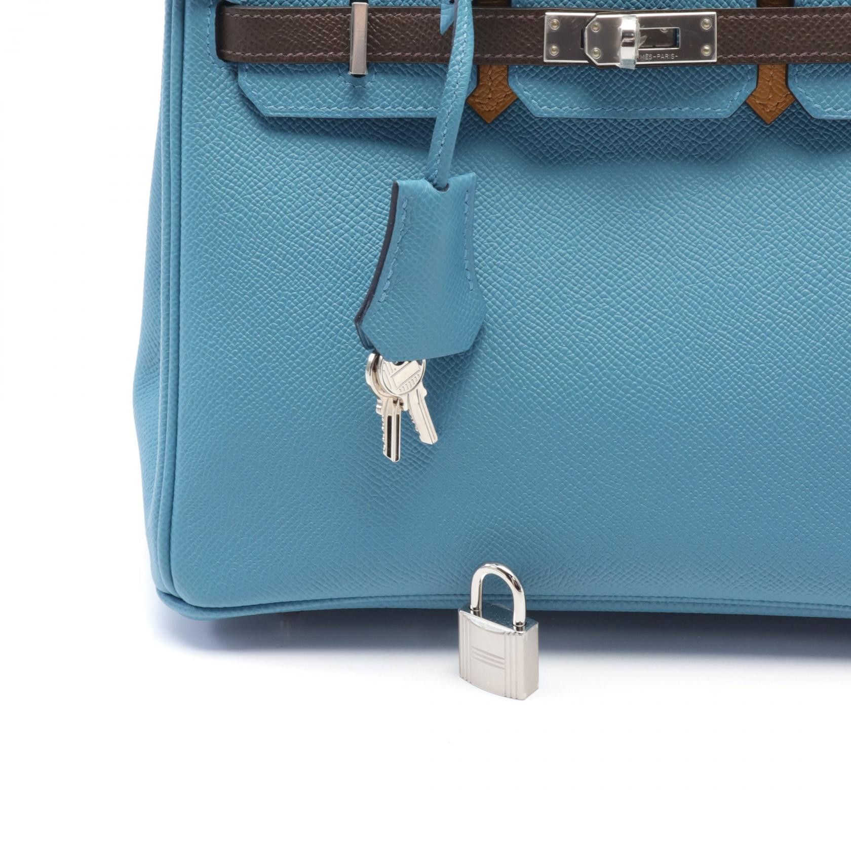 Hermes Hermes Courchevel Birkin 25 Leather Handbag in Excellent Condition Size ONE SIZE - 6 Thumbnail