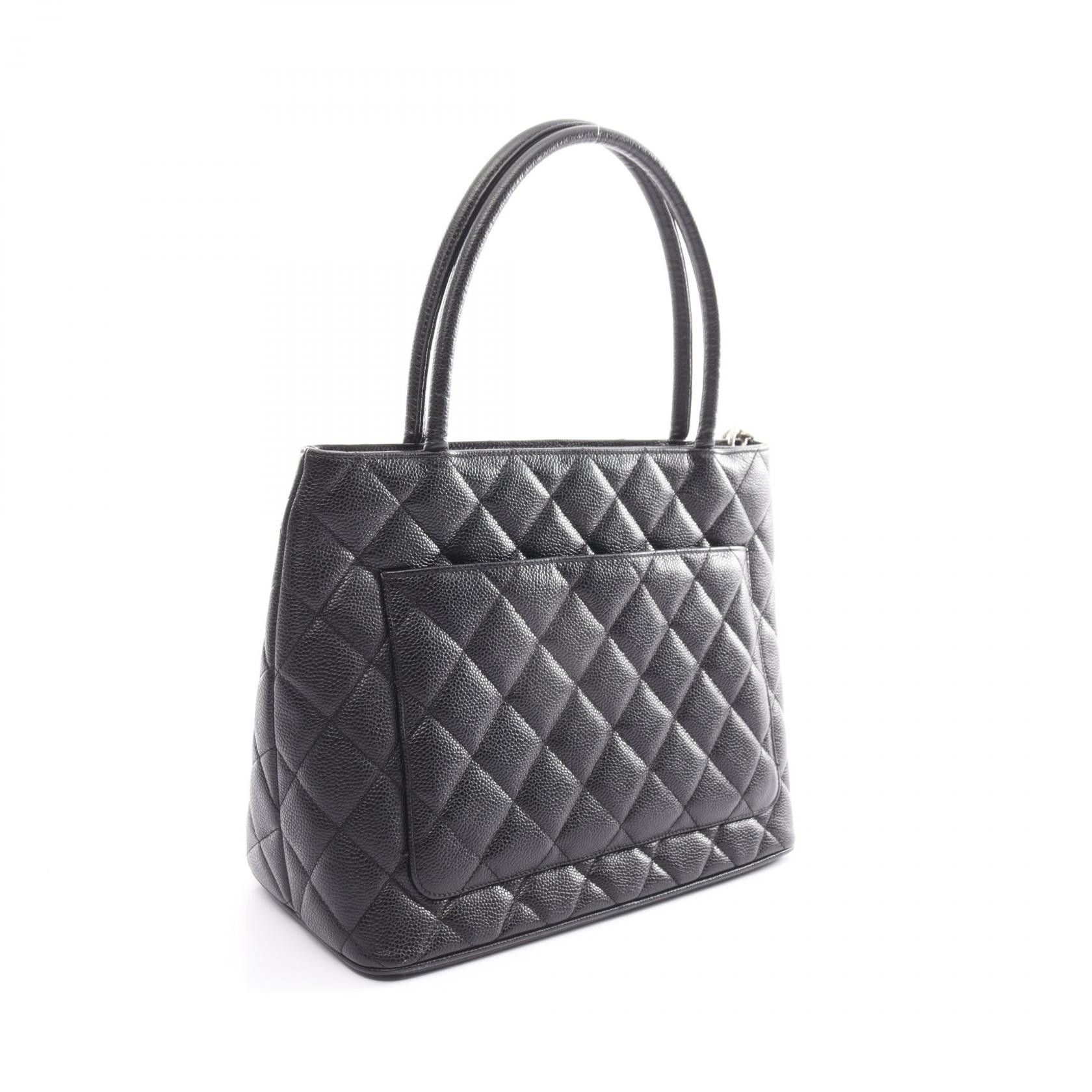 Chanel Chanel CC Caviar Medallion Tote Leather Tote Bag A01804 in Great Condition Size ONE SIZE - 2 Thumbnail