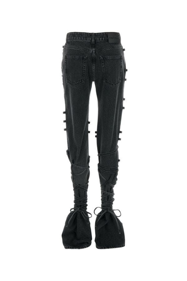 Alexander McQueen Black Denim Jeans Size 26" / US 2 / IT 38 - 4 Thumbnail