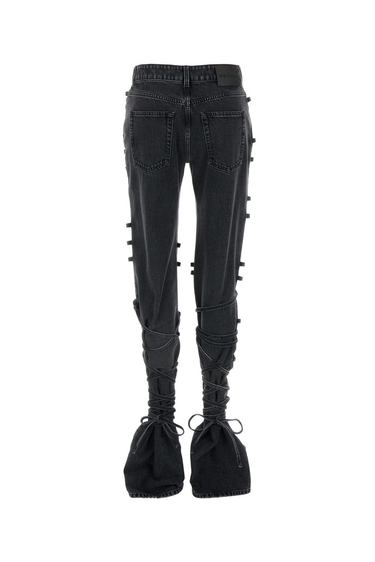 Alexander McQueen Black Denim Jeans Size 26" / US 2 / IT 38 - 2 Thumbnail