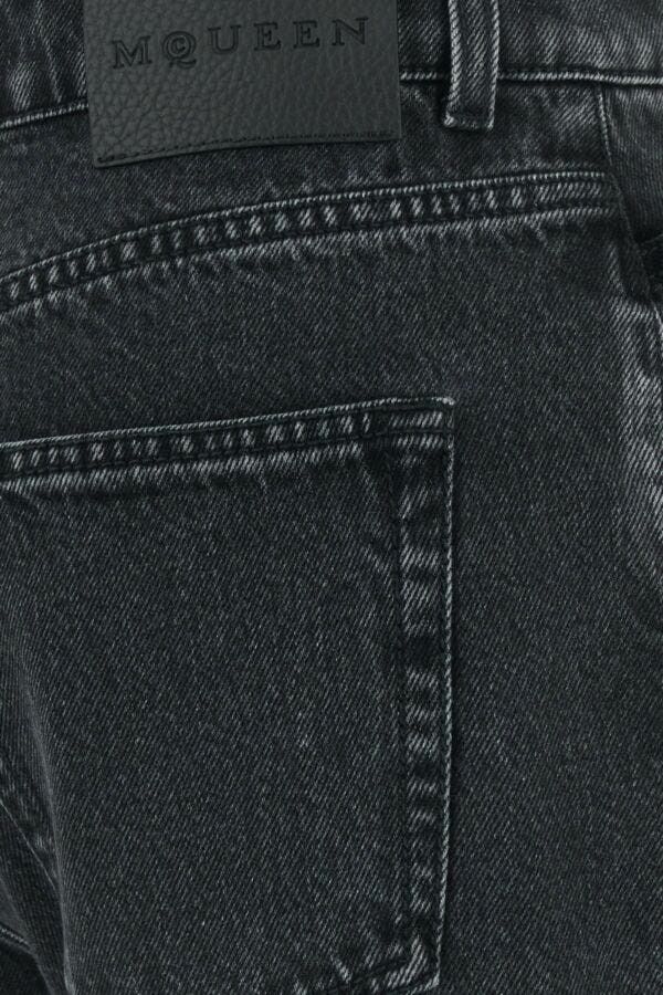 Alexander McQueen Black Denim Jeans Size 26" / US 2 / IT 38 - 5 Thumbnail