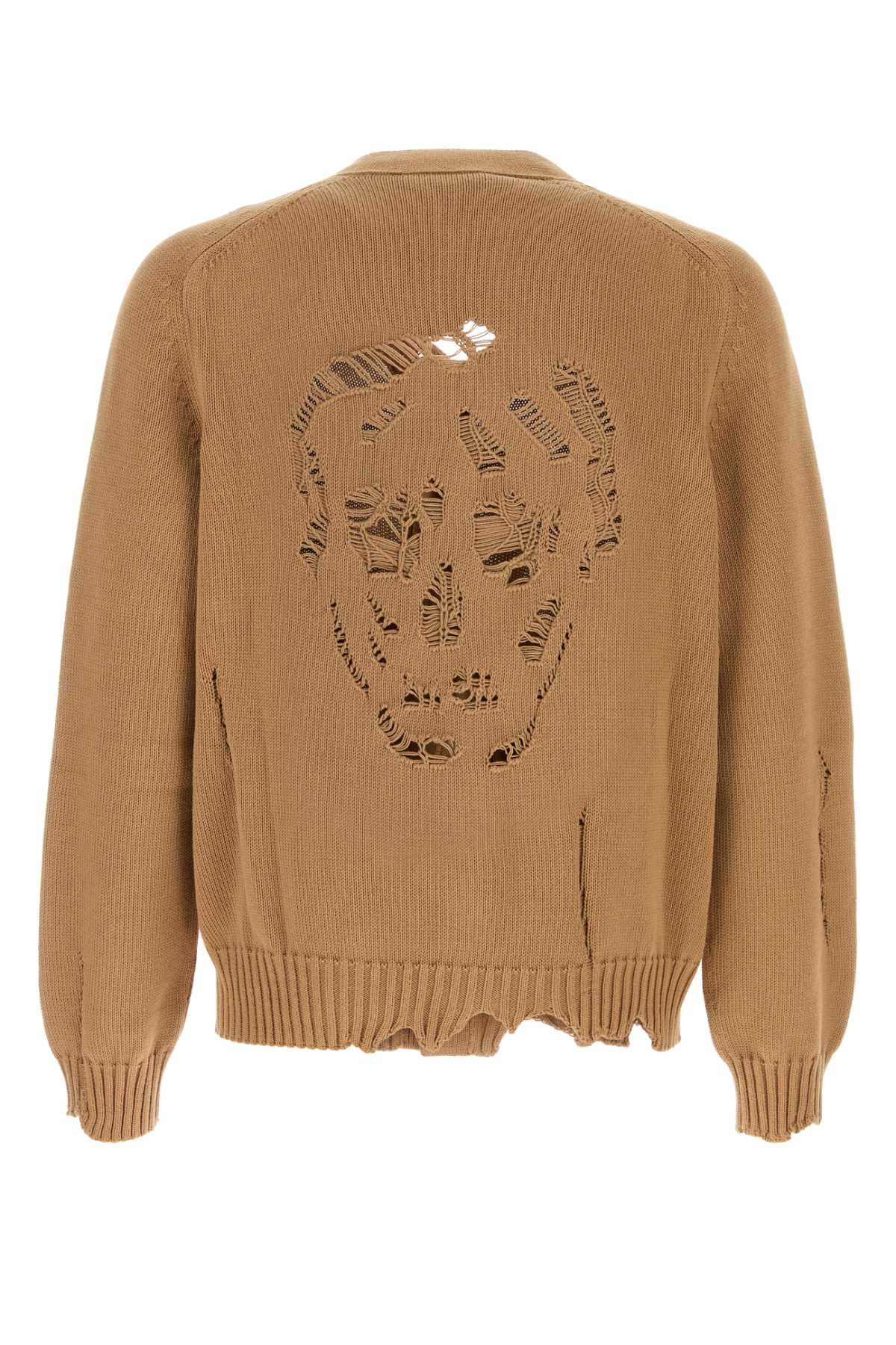 Alexander McQueen Biscuit Cotton Cardigan Size US L / EU 52-54 / 3 - 2 Thumbnail