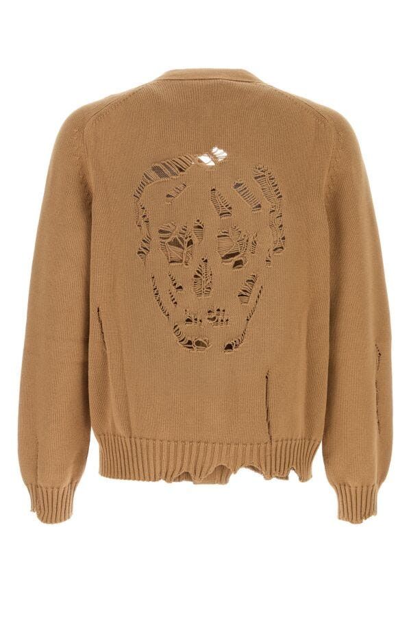 Alexander McQueen Biscuit Cotton Cardigan Size US L / EU 52-54 / 3 - 4 Thumbnail