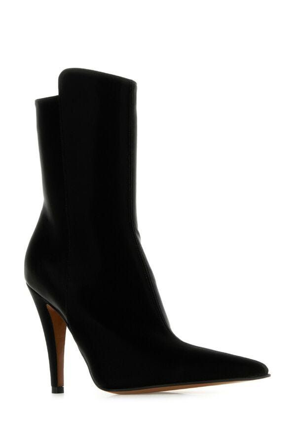 Alexander McQueen Black Fabric Birdee Ankle Boots Size US 7 / IT 37 - 4 Thumbnail