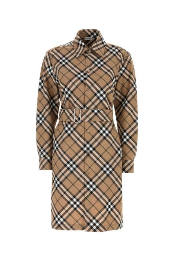 Burberry Embroidered Jersey Shirt Dress Size XS / US 0-2 / IT 36-38 - 3 Thumbnail
